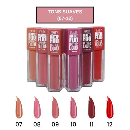 BEAUTY MATTE - Conjunto de 6 Lip Gloss Permanentes