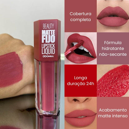 BEAUTY MATTE - Conjunto de 6 Lip Gloss Permanentes