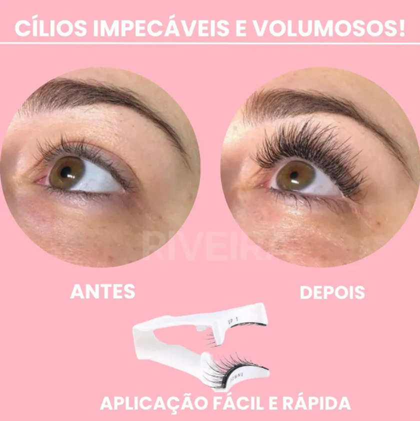 Cílios magnéticos | Reutilizável + Aplicador oferta