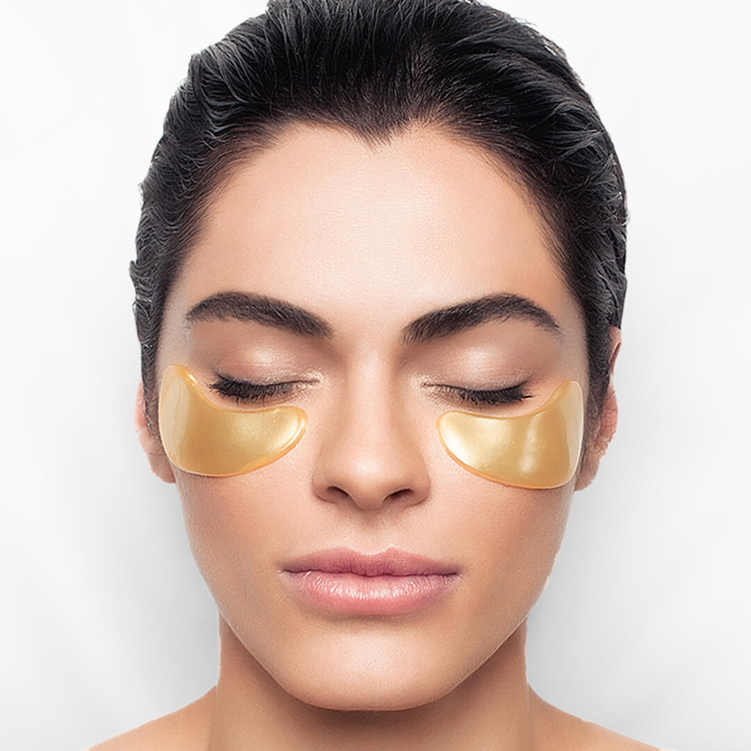 Almofadas para Olhos de Colágeno e Ouro 24K